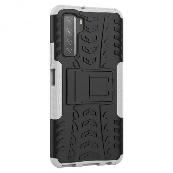 Чехол Hybrid Armor для Honor 30S (CDY-NX9A) (черный + белый) Чехол Hybrid Armor для Honor 30S (CDY-NX9A) (черный + белый)