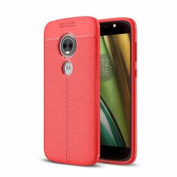 Чехол-накладка Litchi Grain для Motorola Moto E5 Play (красный)