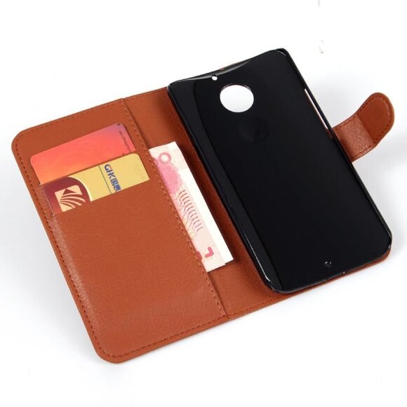 Чехол с визитницей для Motorola Moto X gen 2 (коричневый)