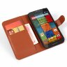 Чехол с визитницей для Motorola Moto X gen 2 (коричневый)