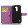 Чехол с визитницей для LG K7 (фиолетовый)
