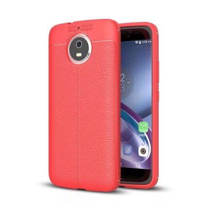 Чехол-накладка Litchi Grain для Motorola Moto G5S (красный)
