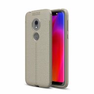 Чехол-накладка Litchi Grain для Motorola Moto G7 Play (серый) Чехол-накладка Litchi Grain для Motorola Moto G7 Play (серый)
