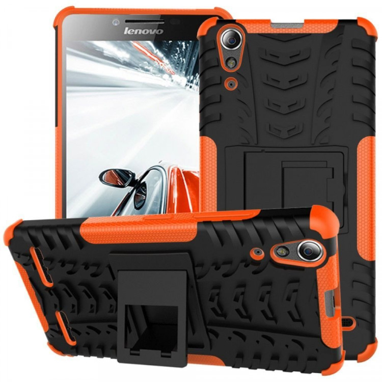Чехол Hybrid Armor для Lenovo A6000 (черный + оранжевый)