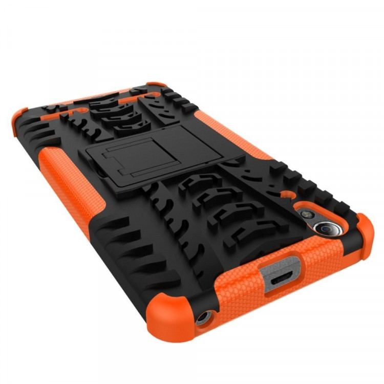 Чехол Hybrid Armor для Lenovo A6000 (черный + оранжевый)