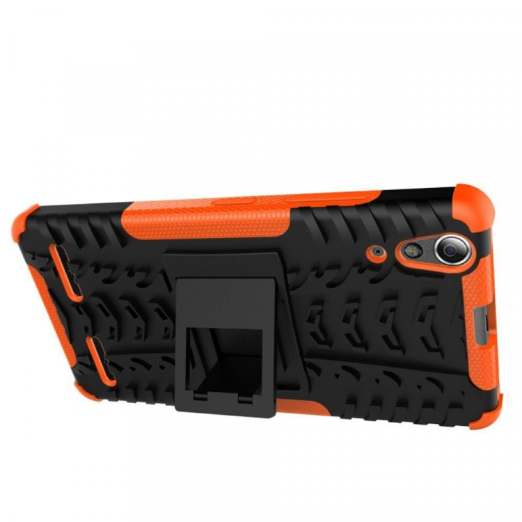 Чехол Hybrid Armor для Lenovo A6000 (черный + оранжевый)