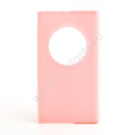 Мягкий пластиковый чехол для Nokia Lumia 1020 (розовый)