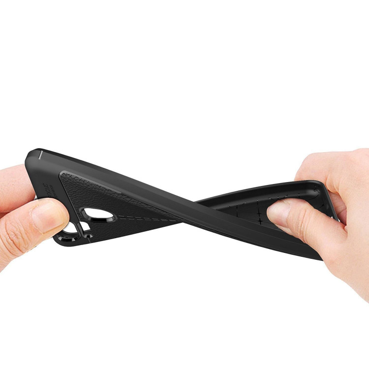 Чехол-накладка Litchi Grain для Asus Zenfone 3 Zoom ZE553KL (темно-синий)