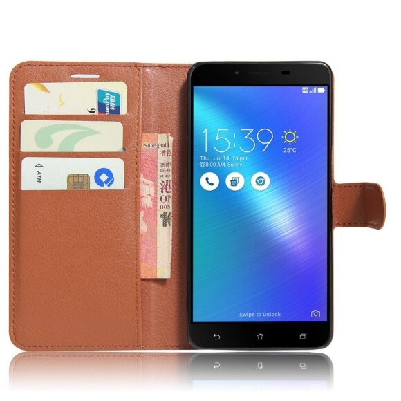 Чехол Asus 3 Max ZC553KL (коричневый) Чехол Asus 3 Max ZC553KL (коричневый)