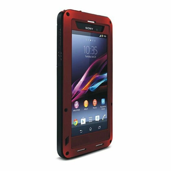 Гибридный чехол LOVE MEI для Sony Xperia Z1 (цвет - красный)