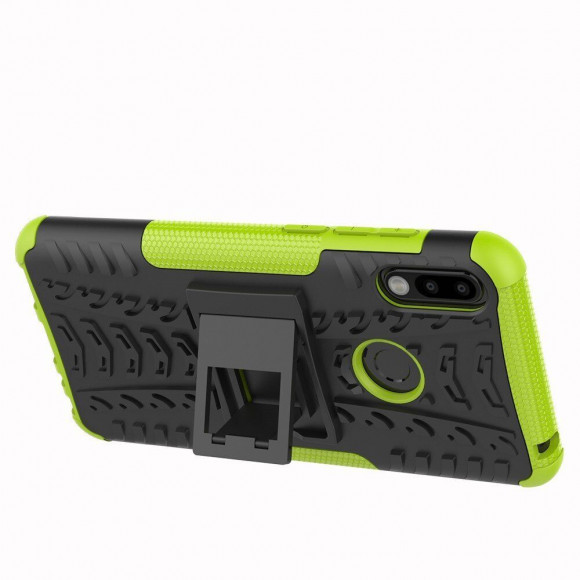 Чехол Hybrid Armor для ASUS Zenfone Max Pro (M2) ZB631KL (черный + зеленый) Чехол Hybrid Armor для ASUS Zenfone Max Pro (M2) ZB631KL (черный + зеленый)