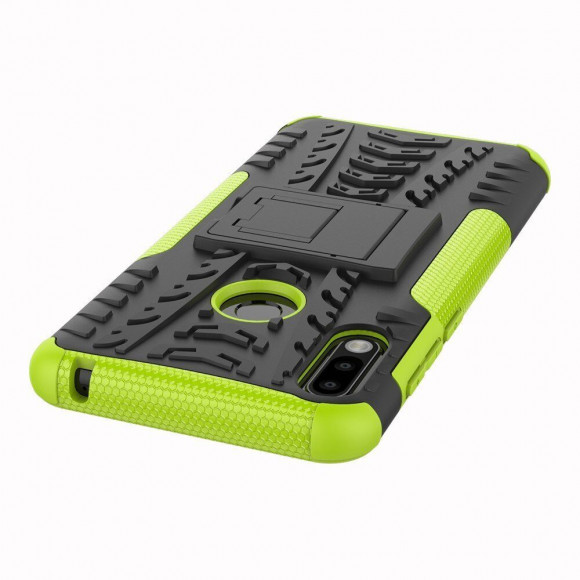Чехол Hybrid Armor для ASUS Zenfone Max Pro (M2) ZB631KL (черный + зеленый) Чехол Hybrid Armor для ASUS Zenfone Max Pro (M2) ZB631KL (черный + зеленый)