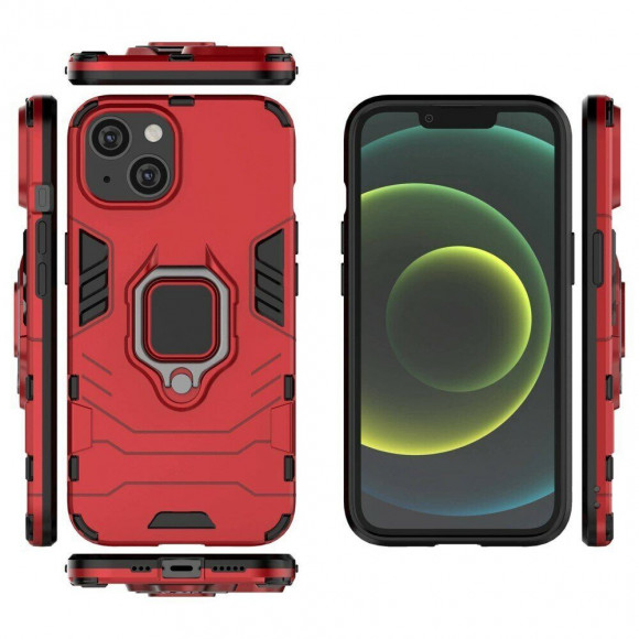 Чехол Armor Ring Holder для iPhone 14 Plus (красный) Чехол Armor Ring Holder для iPhone 14 Plus (красный)