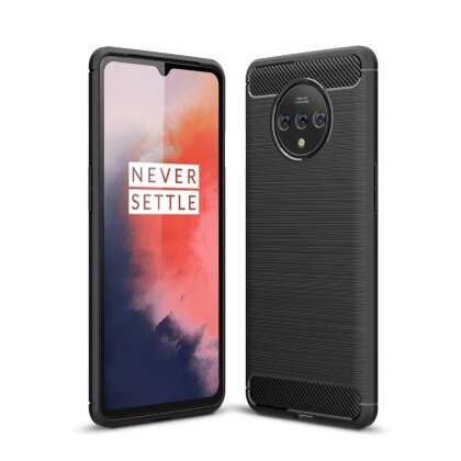 Чехол-накладка Carbon Fibre для OnePlus 7T (черный)