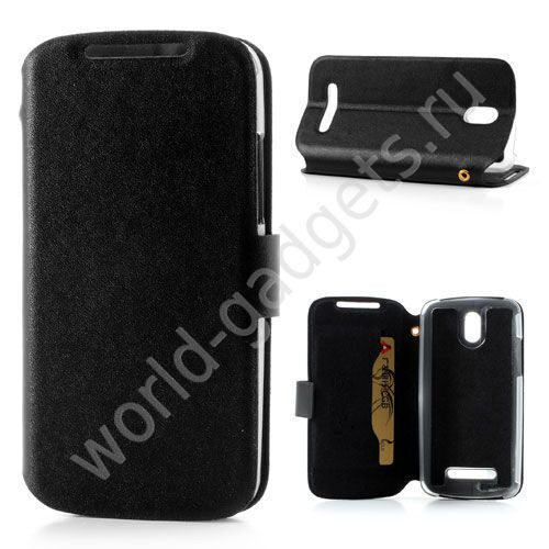 Горизонтальный чехол для HTC Desire 500 (черный)