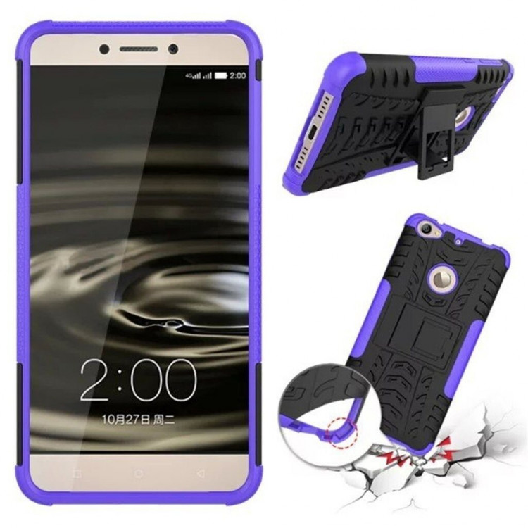 Чехол Hybrid Armor для LeEco Le 1S (черный + фиолетовый)
