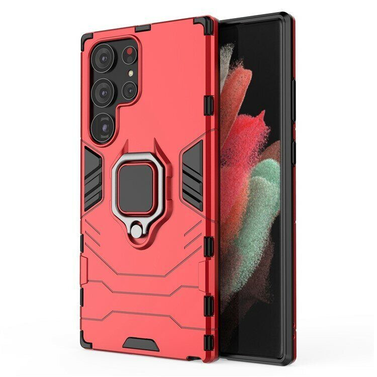 Чехол Armor Ring Holder для Samsung Galaxy S23 Ultra (красный)