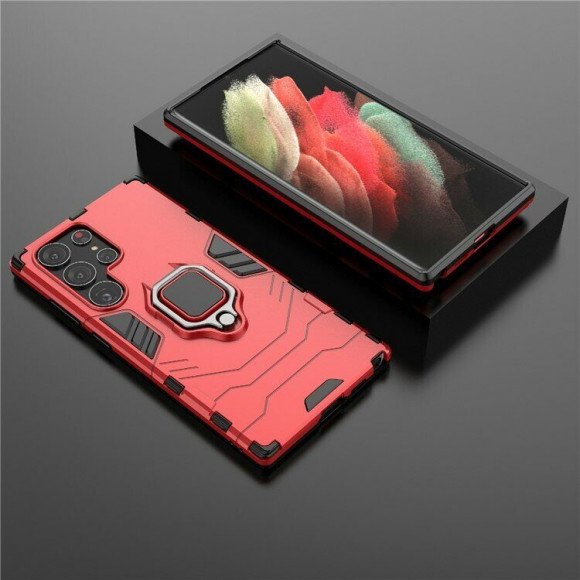 Чехол Armor Ring Holder для Samsung Galaxy S23 Ultra (красный) Чехол Armor Ring Holder для Samsung Galaxy S23 Ultra (красный)