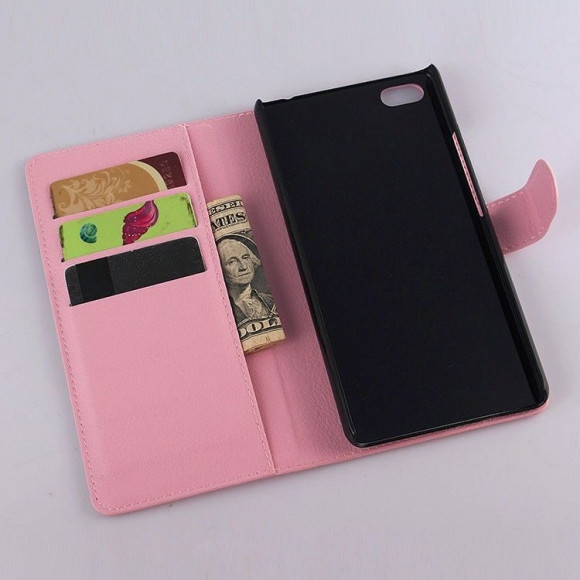 Чехол-книжка с визитницей для ZTE Nubia Z9 Max (розовый)