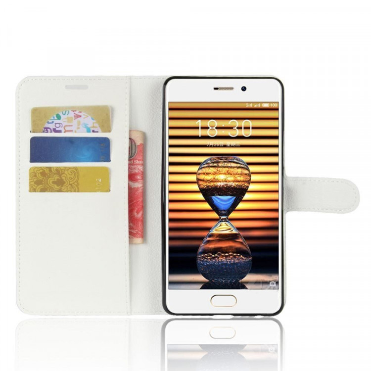 Чехол с визитницей для Meizu Pro 7 Plus (белый)