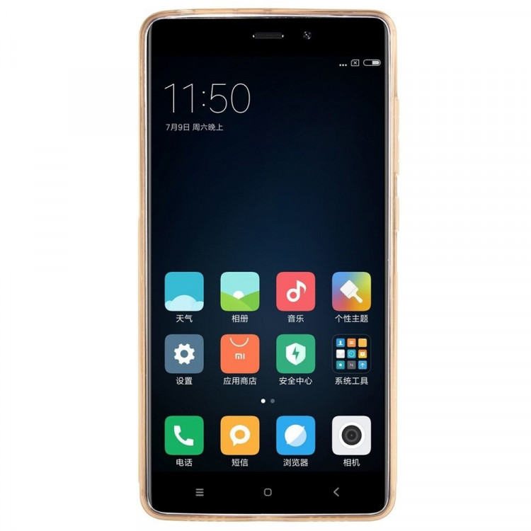 Силиконовый TPU чехол NILLKIN для Xiaomi Redmi 4 (золотой)
