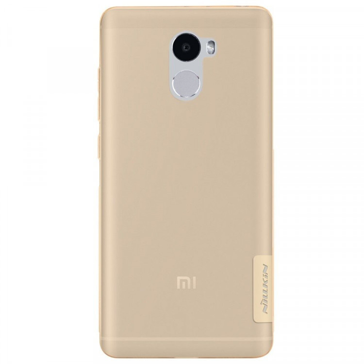Силиконовый TPU чехол NILLKIN для Xiaomi Redmi 4 (золотой)