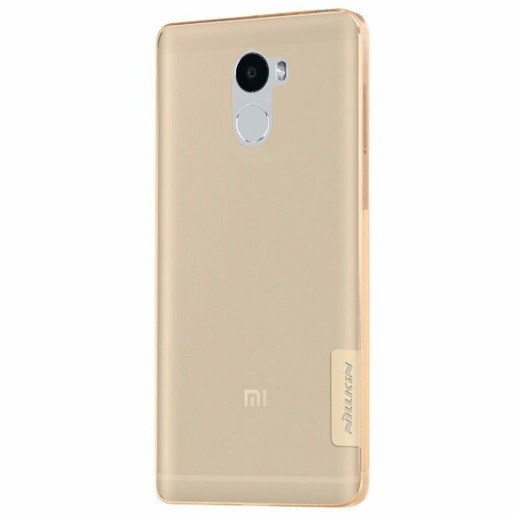 Силиконовый TPU чехол NILLKIN для Xiaomi Redmi 4 (золотой)
