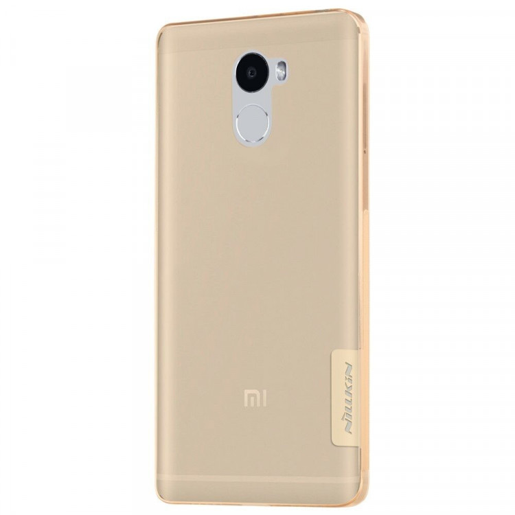 Силиконовый TPU чехол NILLKIN для Xiaomi Redmi 4 (золотой)