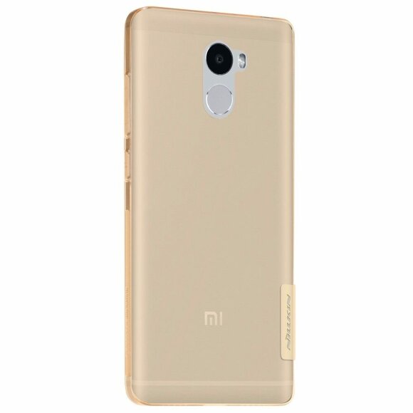 Силиконовый TPU чехол NILLKIN для Xiaomi Redmi 4 (золотой)