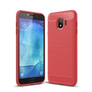 Чехол-накладка Carbon Fibre для Samsung Galaxy J4 (2018) (красный) Чехол-накладка Carbon Fibre для Samsung Galaxy J4 (2018) (красный)