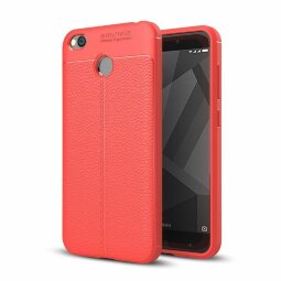 Чехол-накладка Litchi Grain для Xiaomi Redmi 4X (красный)