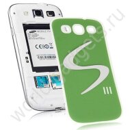 Зеленая задняя крышка (S-стиль) для Samsung Galaxy S3 Зеленая задняя крышка (S-стиль) для Samsung Galaxy S3