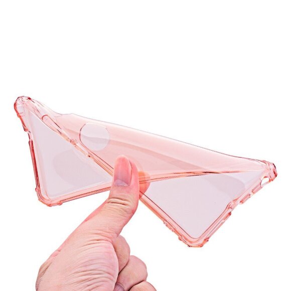 Силиконовый чехол с усиленными бортиками для Xiaomi Redmi Note 5 / 5 Pro (розовый)