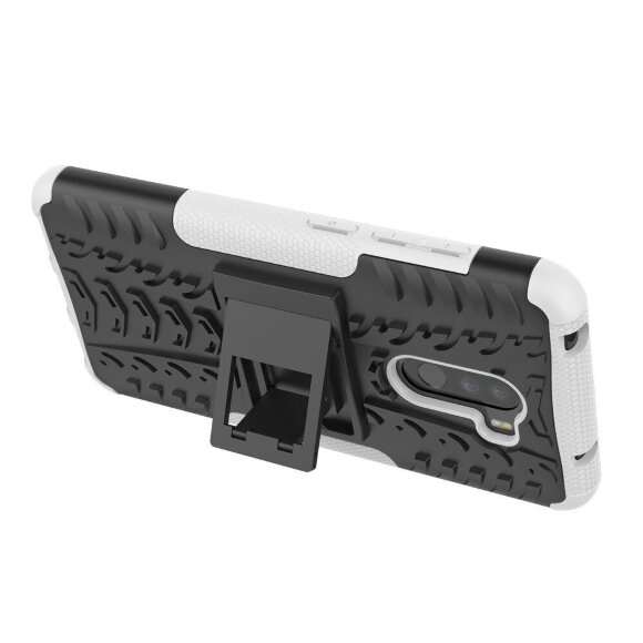Чехол Hybrid Armor для Xiaomi Pocophone F1 / Poco F1 (черный + белый) Чехол Hybrid Armor для Xiaomi Pocophone F1 / Poco F1 (черный + белый)
