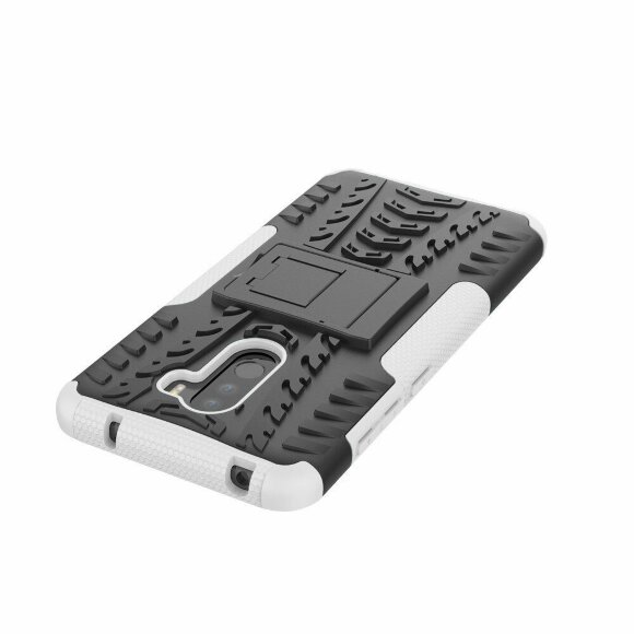 Чехол Hybrid Armor для Xiaomi Pocophone F1 / Poco F1 (черный + белый) Чехол Hybrid Armor для Xiaomi Pocophone F1 / Poco F1 (черный + белый)