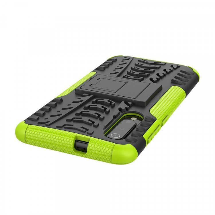 Чехол Hybrid Armor для Xiaomi Mi 9 (черный + зеленый)