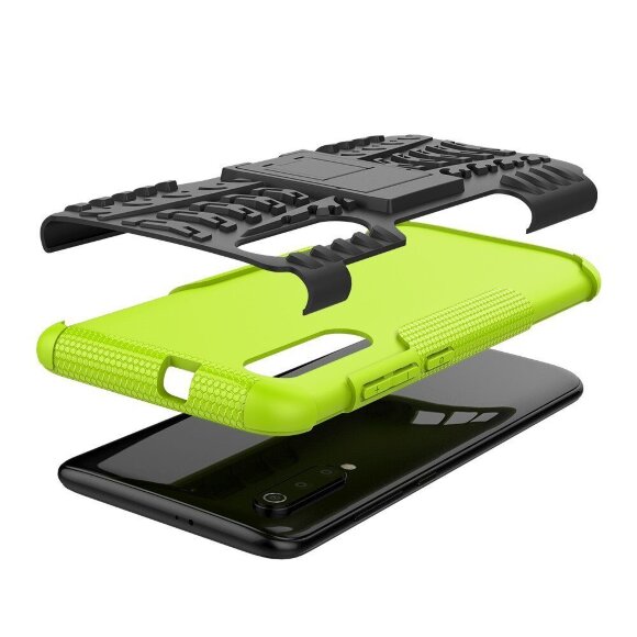 Чехол Hybrid Armor для Xiaomi Mi 9 (черный + зеленый) Чехол Hybrid Armor для Xiaomi Mi 9 (черный + зеленый)