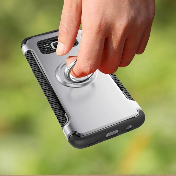 Чехол Hybrid Kickstand для Samsung Galaxy S8+ (серебряный) Чехол Hybrid Kickstand для Samsung Galaxy S8+ (серебряный)