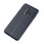 Чехол-накладка Litchi Grain для Samsung Galaxy S9 Plus (темно-синий)