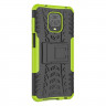 Чехол Hybrid Armor для Redmi Note 9S / Note 9 Pro / Note 9 Pro Max (черный + зеленый)