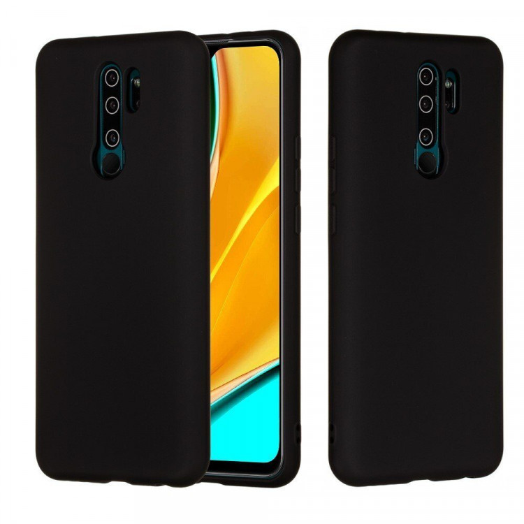 Силиконовый чехол Mobile Shell для Xiaomi Redmi 9 (черный)
