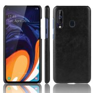 Кожаная накладка-чехол для Samsung Galaxy A60 / Galaxy M40 (черный)