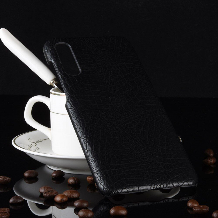 Чехол-накладка Crocodile Texture для Samsung Galaxy A50 / Galaxy A50s / Galaxy A30s (черный)