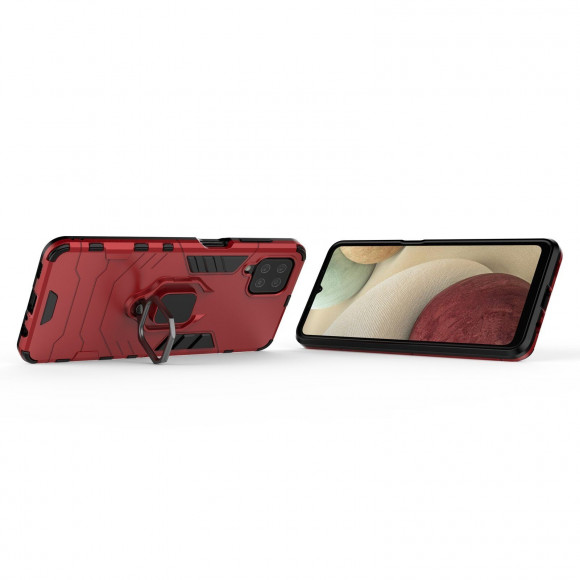 Чехол Armor Ring Holder для Samsung Galaxy A12 (красный) Чехол Armor Ring Holder для Samsung Galaxy A12 (красный)