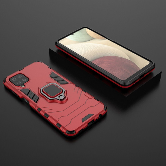 Чехол Armor Ring Holder для Samsung Galaxy A12 (красный) Чехол Armor Ring Holder для Samsung Galaxy A12 (красный)