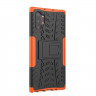 Чехол Hybrid Armor для Samsung Galaxy Note 10+ (Plus) (черный + оранжевый)
