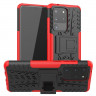Чехол Hybrid Armor для Samsung Galaxy S20 Ultra (черный + красный)