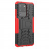 Чехол Hybrid Armor для Samsung Galaxy S20 Ultra (черный + красный)