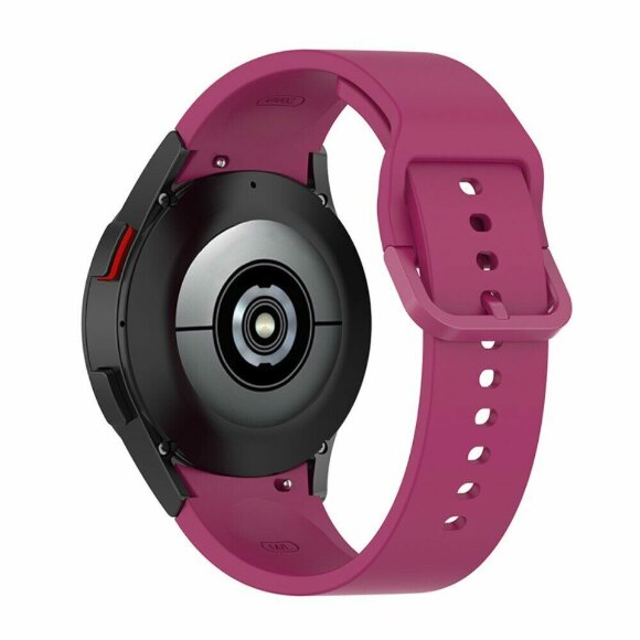 Силиконовый ремешок для Samsung Galaxy Watch 5 / Watch 5 Pro (красно-коричневый)