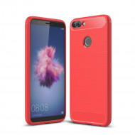 Чехол-накладка Carbon Fibre для Huawei P Smart / Enjoy 7S (красный) Чехол-накладка Carbon Fibre для Huawei P Smart / Enjoy 7S (красный)